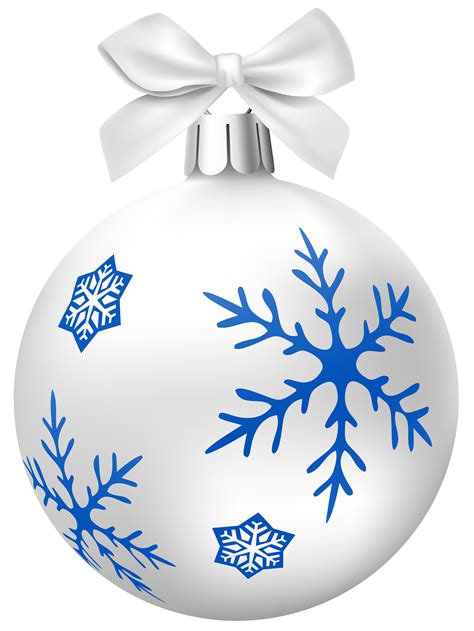 white christmas ornaments balls